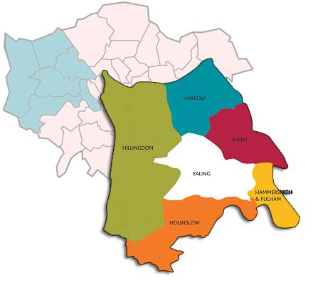 London west london map