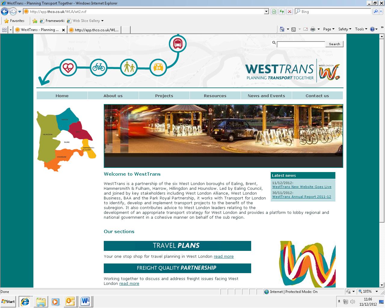 WestTrans Website image